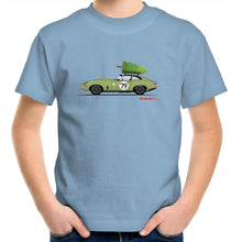 Christmas Jaguar E-Type Series Kids Youth Crew T-Shirt