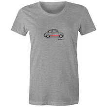 Fiat Side with Red  - Womens Slim Fit T-Shirt