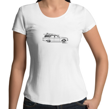 Falcon on the Side - Womens Scoop Neck T-Shirt