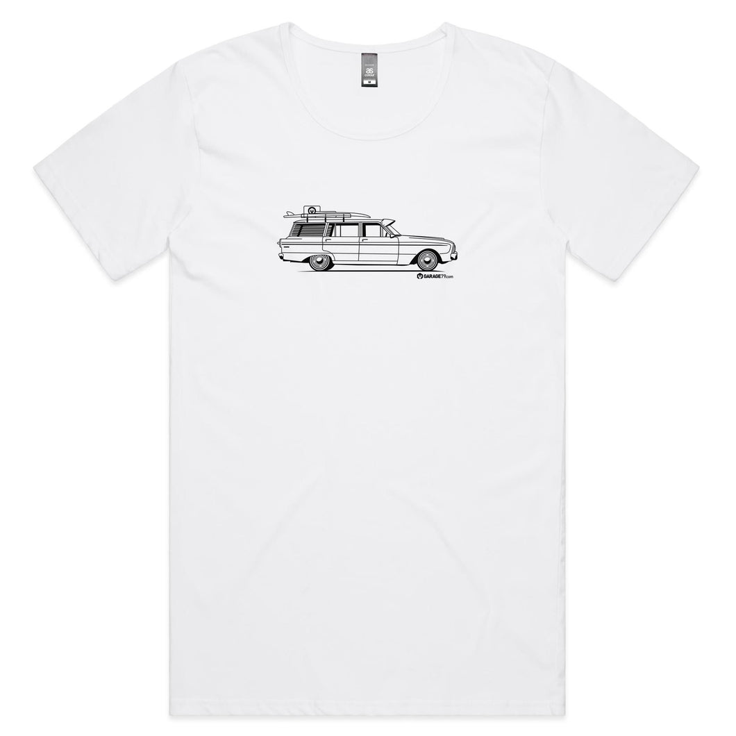 Falcon Wagon on the Side Mens Scoop Neck T-Shirt